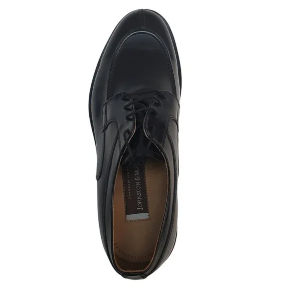 Johnston & Murphy Men Dress Shoes Hernden Moc-Toe Laceup Leather Oxfords…